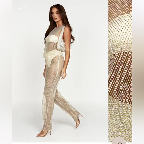 MESHKI diomante mesh top and bottom - Picture 2 of 4